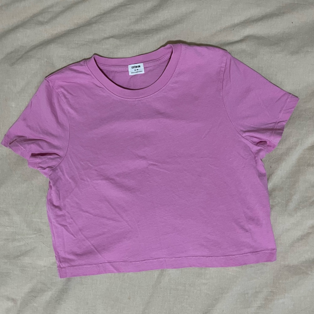 Cotton on 100% cotton crop tshirt